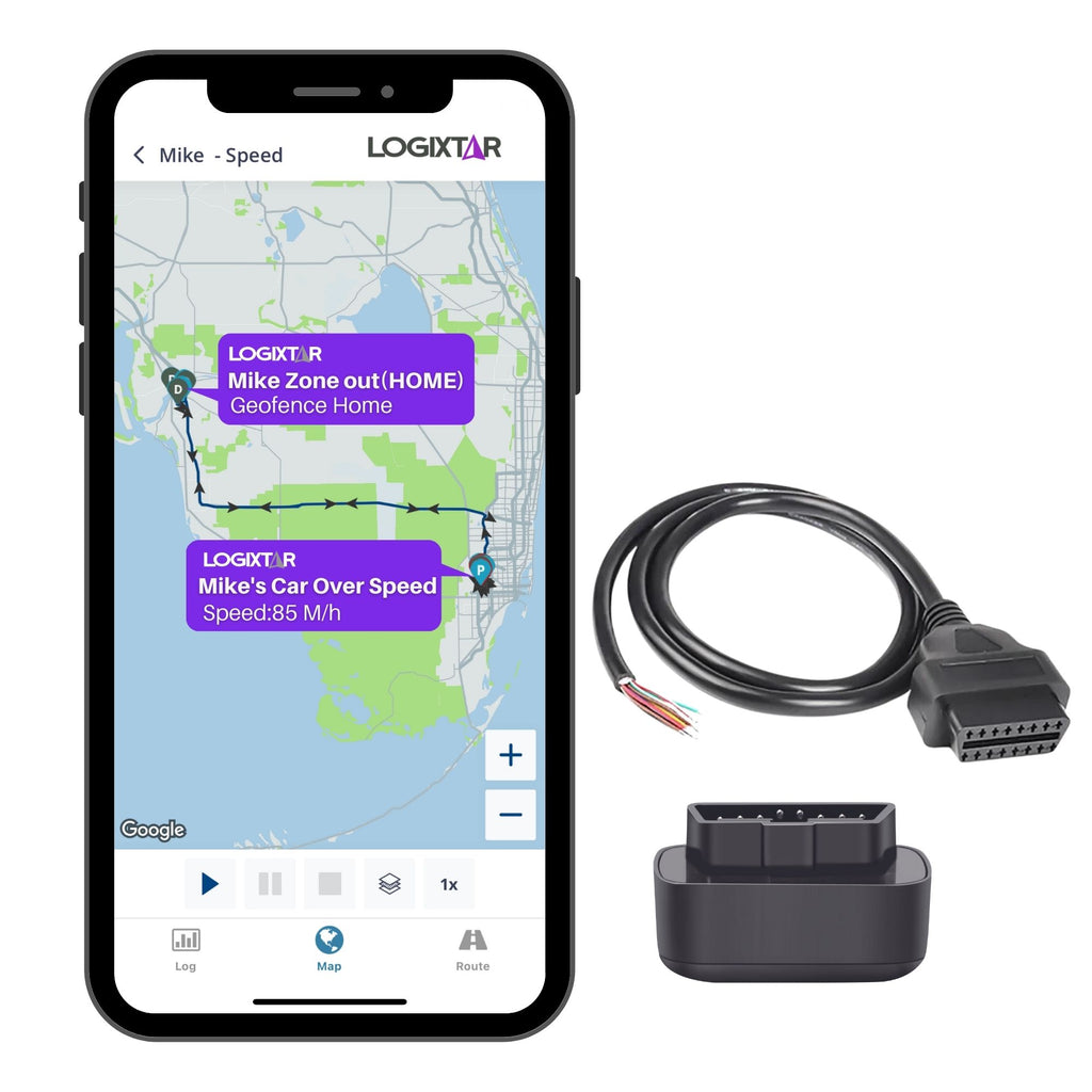 Logixtar LX20LC OBD or wire GPS Tracker Vehicle two in one with power extension cable, 4G LTE Real-Time GPS, from $5.99 Monthly, Get alerts, History Playback, Cancel, renew subscription Anytime.